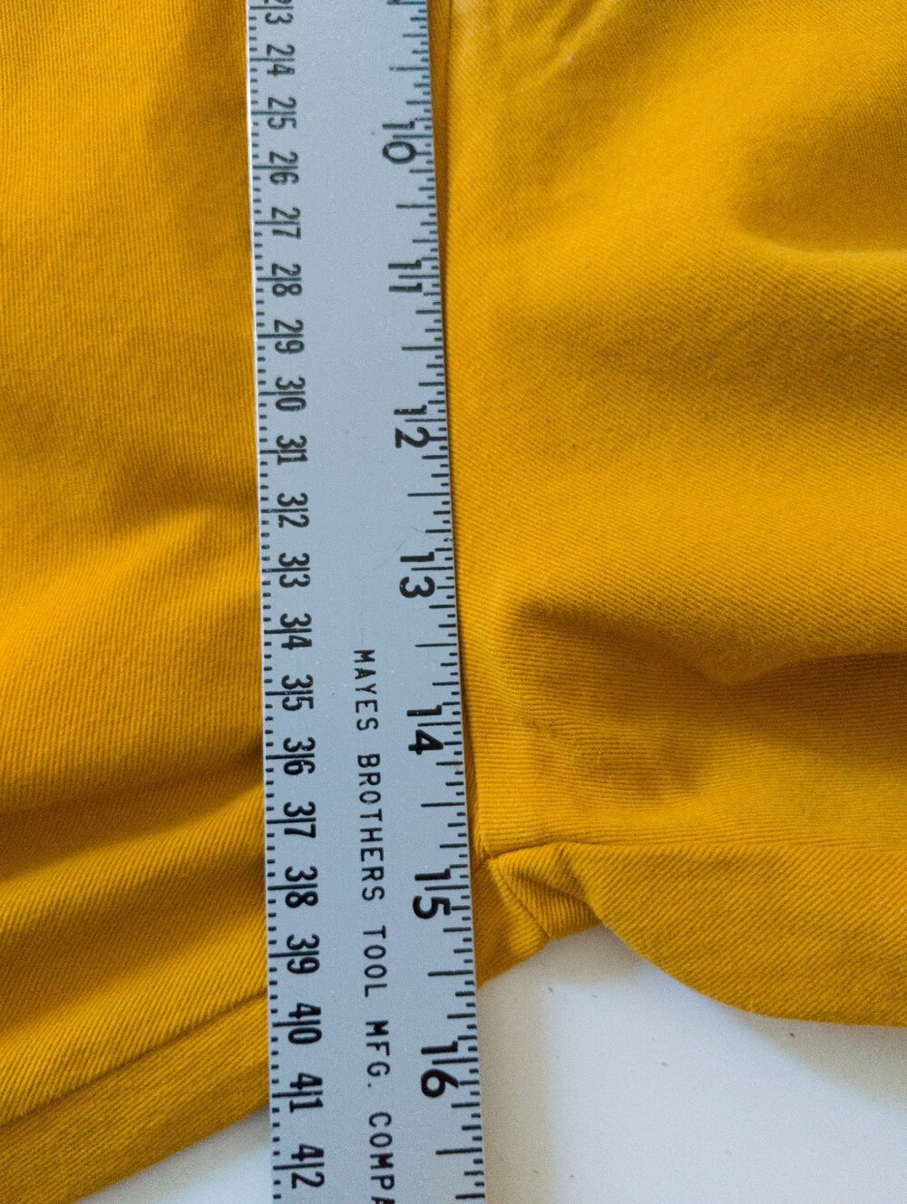 Big Bud Press Mustard Heavyweight Pleated Trousers Pants XL Cotton - Picture 7 of 10